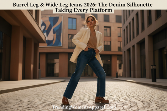 Barrel Leg & Wide Leg Jeans 2026: The Denim Silhouette Taking Over Every Platform | TrendingWomensApparel.Com