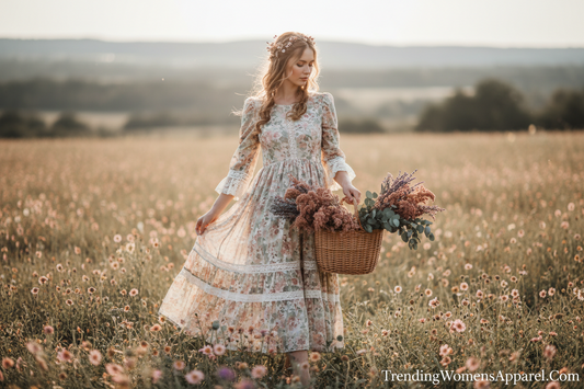Cottagecore & Prairie Fashion 2026: The Romantic Aesthetic Dominating Pinterest, TikTok & Women's Wardrobes