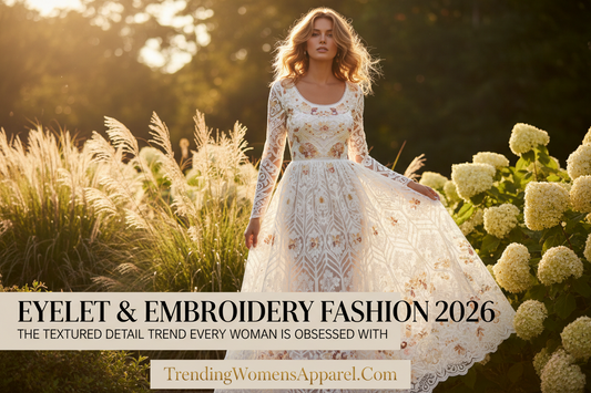 Eyelet & Embroidery Fashion 2026: The Textured Detail Trend Every Woman Is Obsessed With