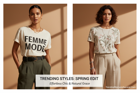 Letter Print & Botanical Tees: The Two Viral Aesthetics Dominating Women's Fashion