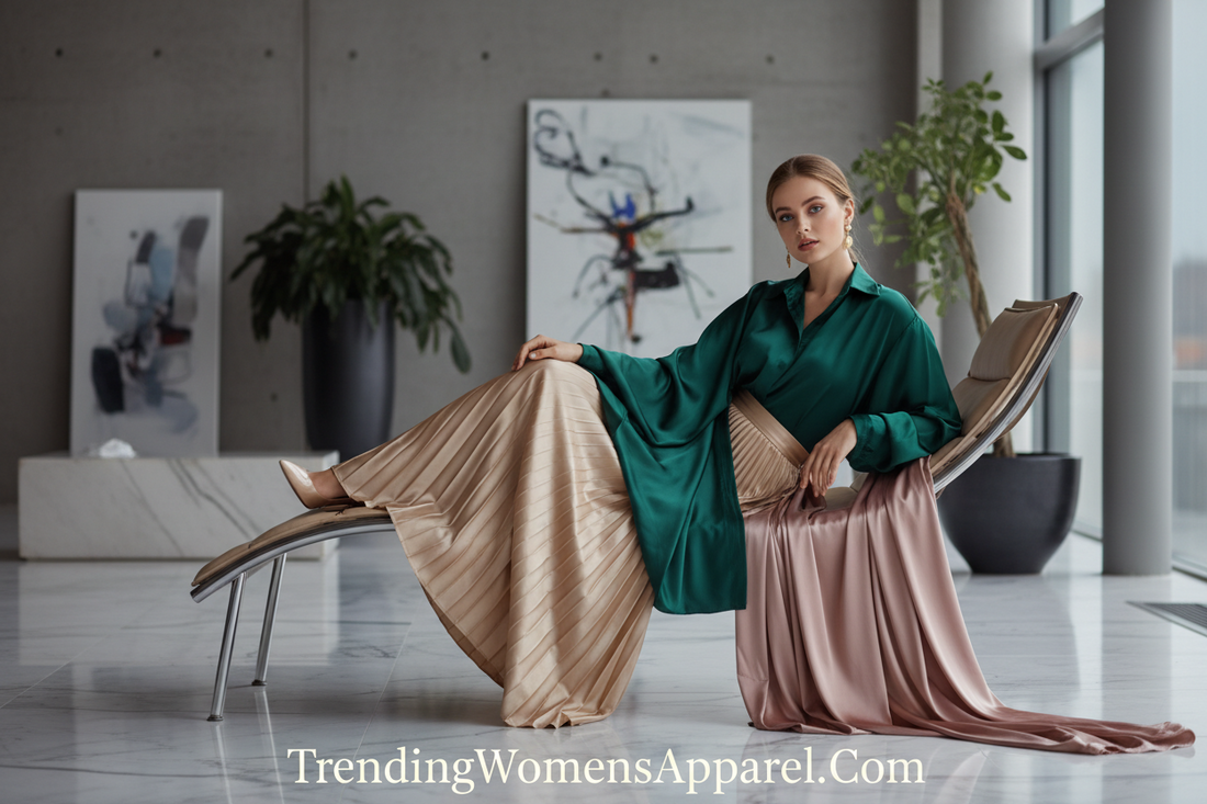 Satin & Silk Aesthetic 2026: The Luxe Fabric Trend Going Viral Everywhere | TrendingWomensApparel.Com