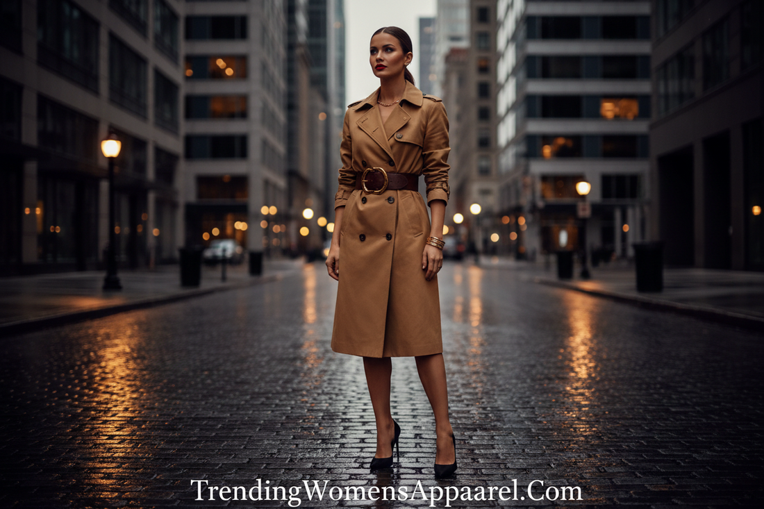 The Belted Trench Coat Dress | Trending Now