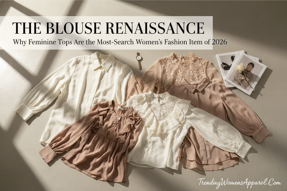 The Blouse Renaissance: Why Feminine Tops Are the Most-Searched Women's Fashion Item of 2026