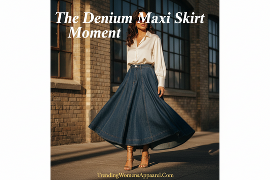 The Denim Maxi Skirt Moment | Trending Now