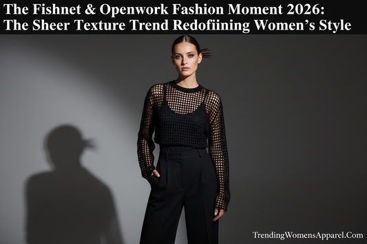 The Fishnet & Openwork Fashion Moment 2026: The Sheer Texture Trend Redefining Women's Style | TrendingWomensApparel.Com