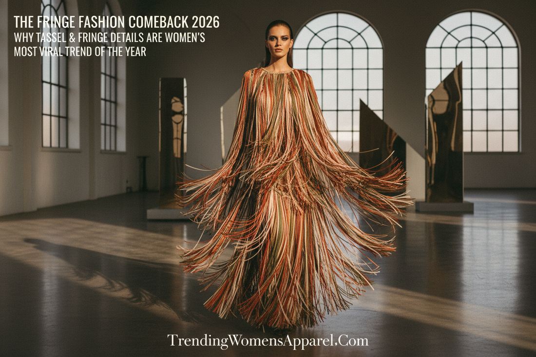 The Fringe Fashion Comeback 2026: Why Tassel & Fringe Details Are Women's Most Viral Trend of the Year | TrendingWomensApparel.Com