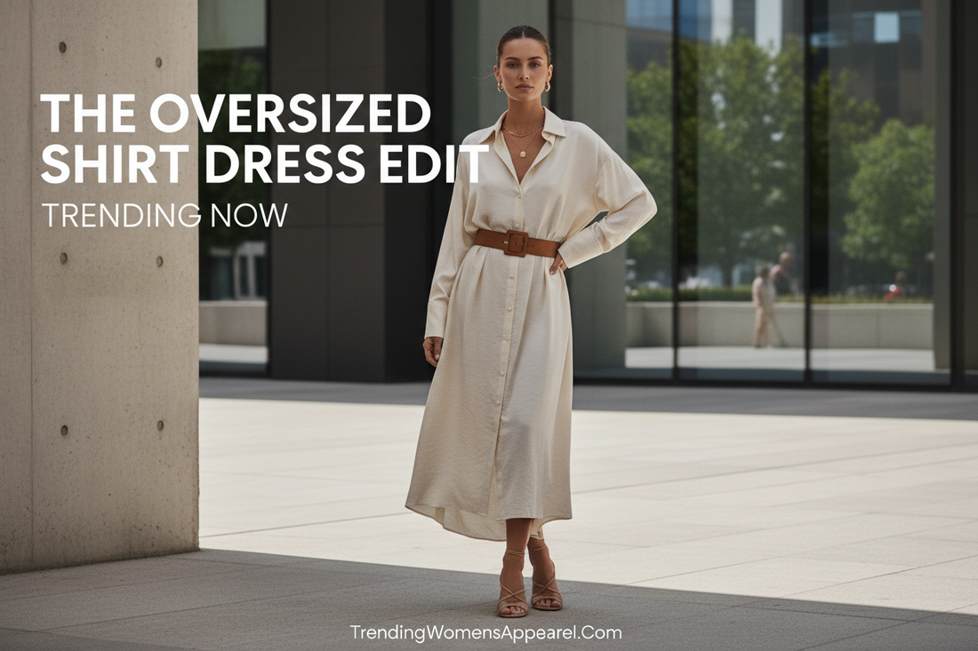 The Oversized Shirt Dress Edit | Trending Now