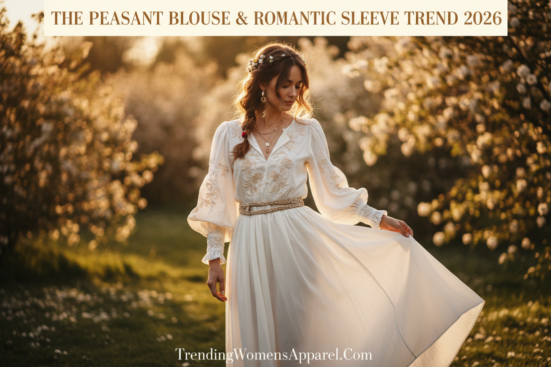 The Peasant Blouse & Romantic Sleeve Trend 2026 | Trending Now
