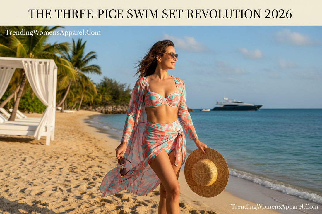 The Three-Piece Swim Set Revolution 2026: Why Complete Swimwear Sets Are the Smartest Way to Shop the Beach | TrendingWomensApparel.Com