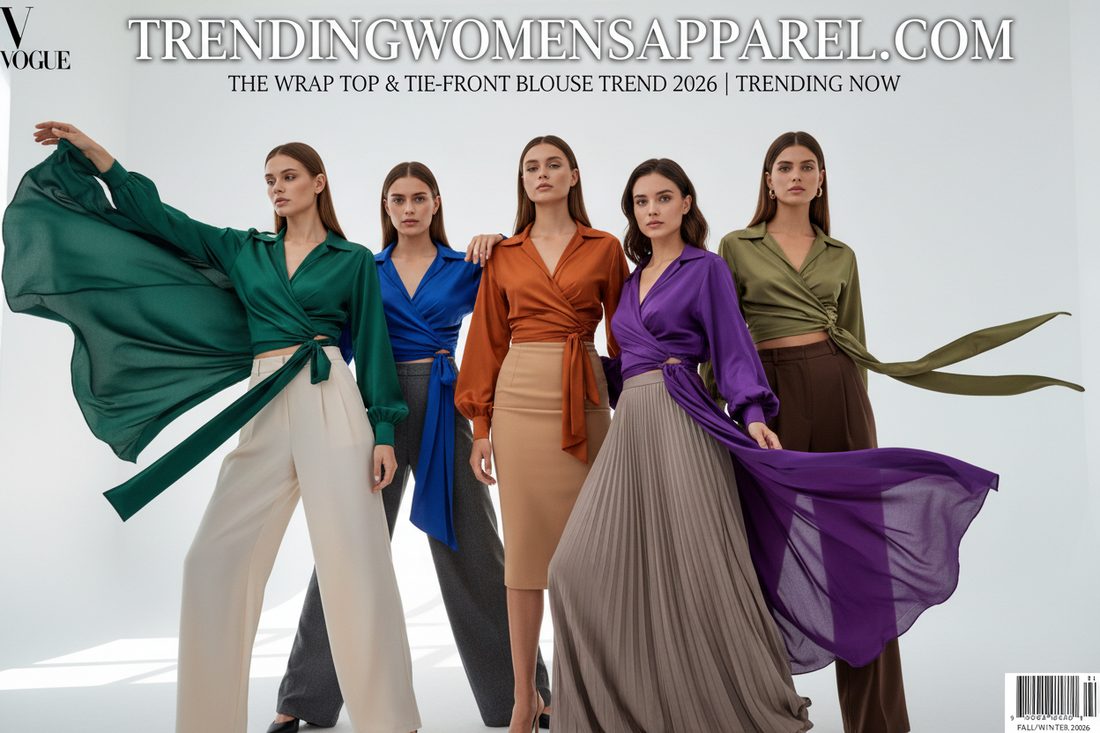 The Wrap Top & Tie-Front Blouse Trend 2026 | Trending Now