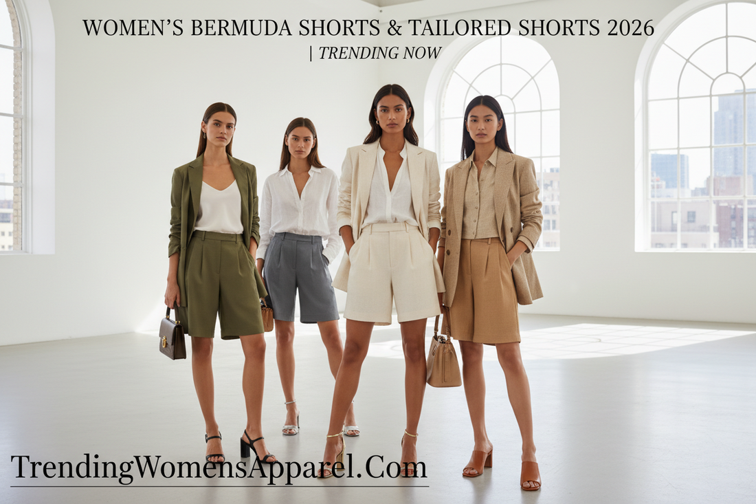 Women's Bermuda Shorts & Tailored Shorts 2026 | Trending Now